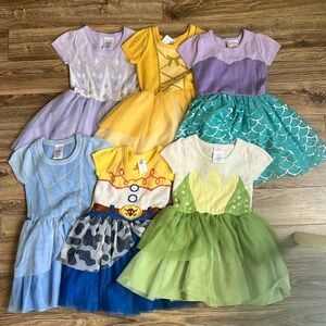 5T Princess dresses sweater and tulle